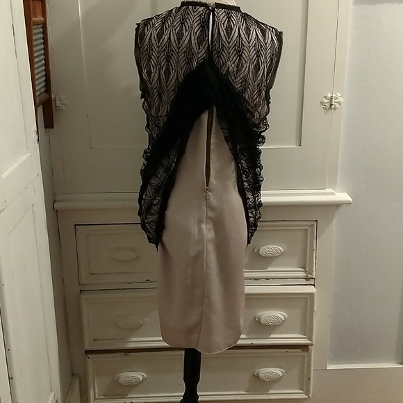Rachel Roy lace mesh black dress Sz 10 - Picture 5 of 8